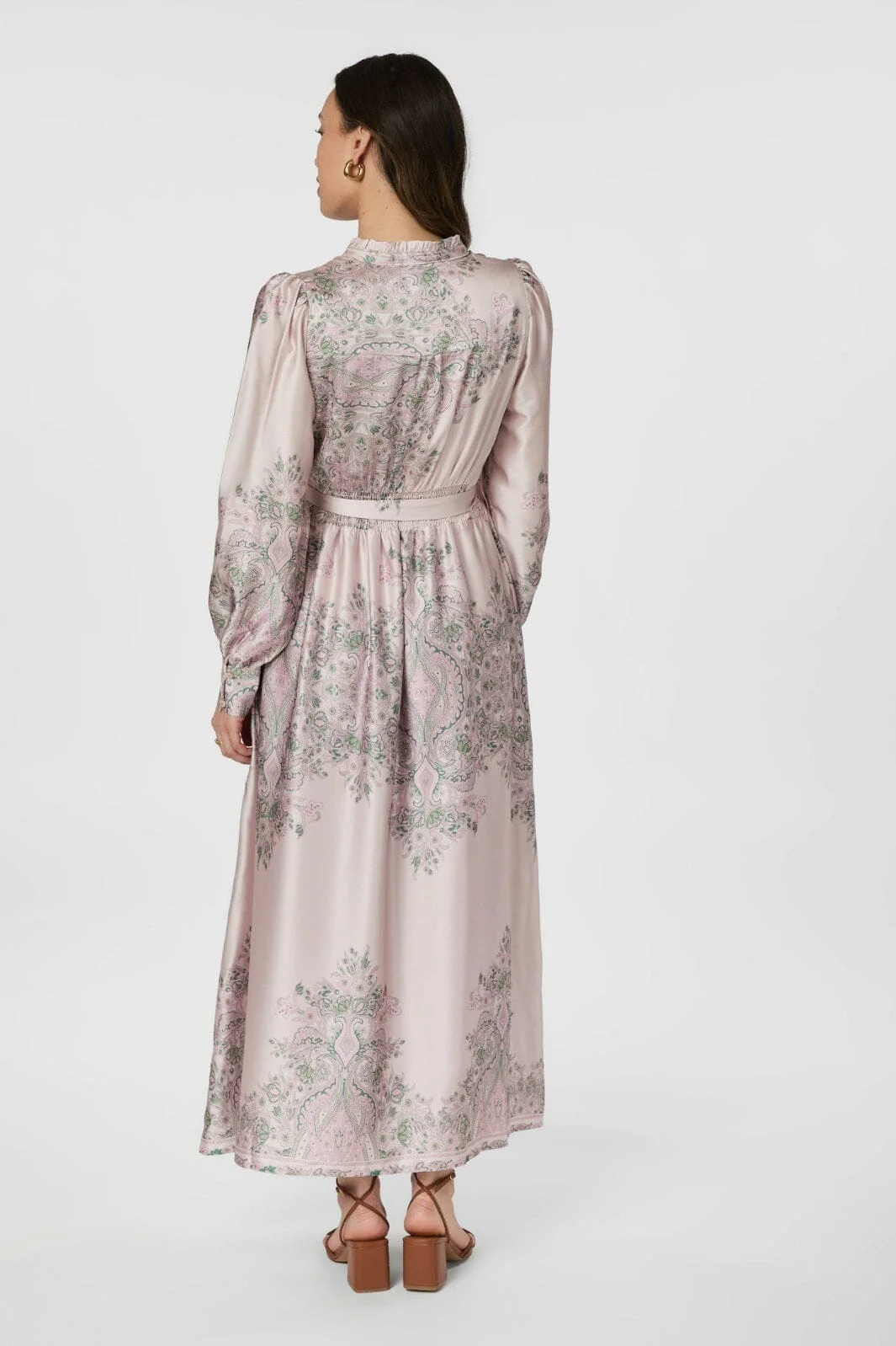 Neo Noir Nova Paisley Border Dress 160958