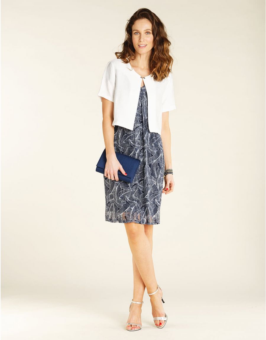 Robe résille marine