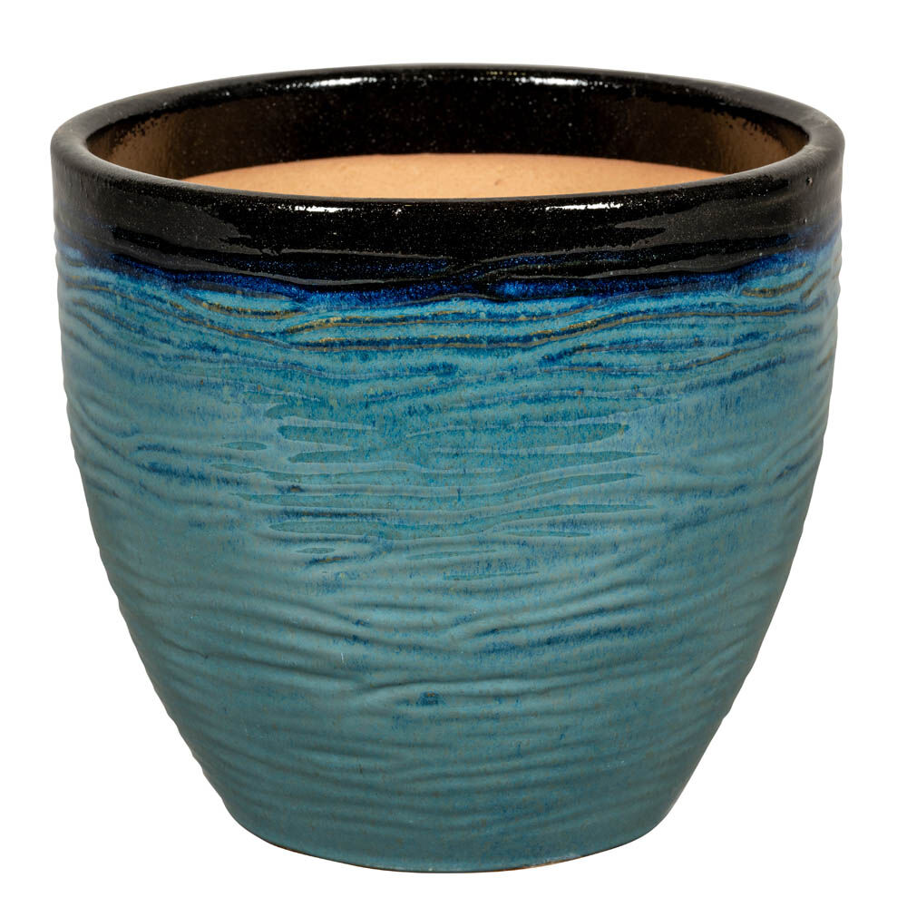 Passion for Pottery Corsica 28BG - Bloempot - Blauw / grijs - 38 cm