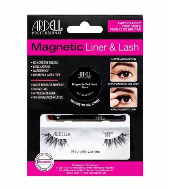 Ardell - Kit para cílios postiços e delineador Magnetic Liner & Lash - Accent 002