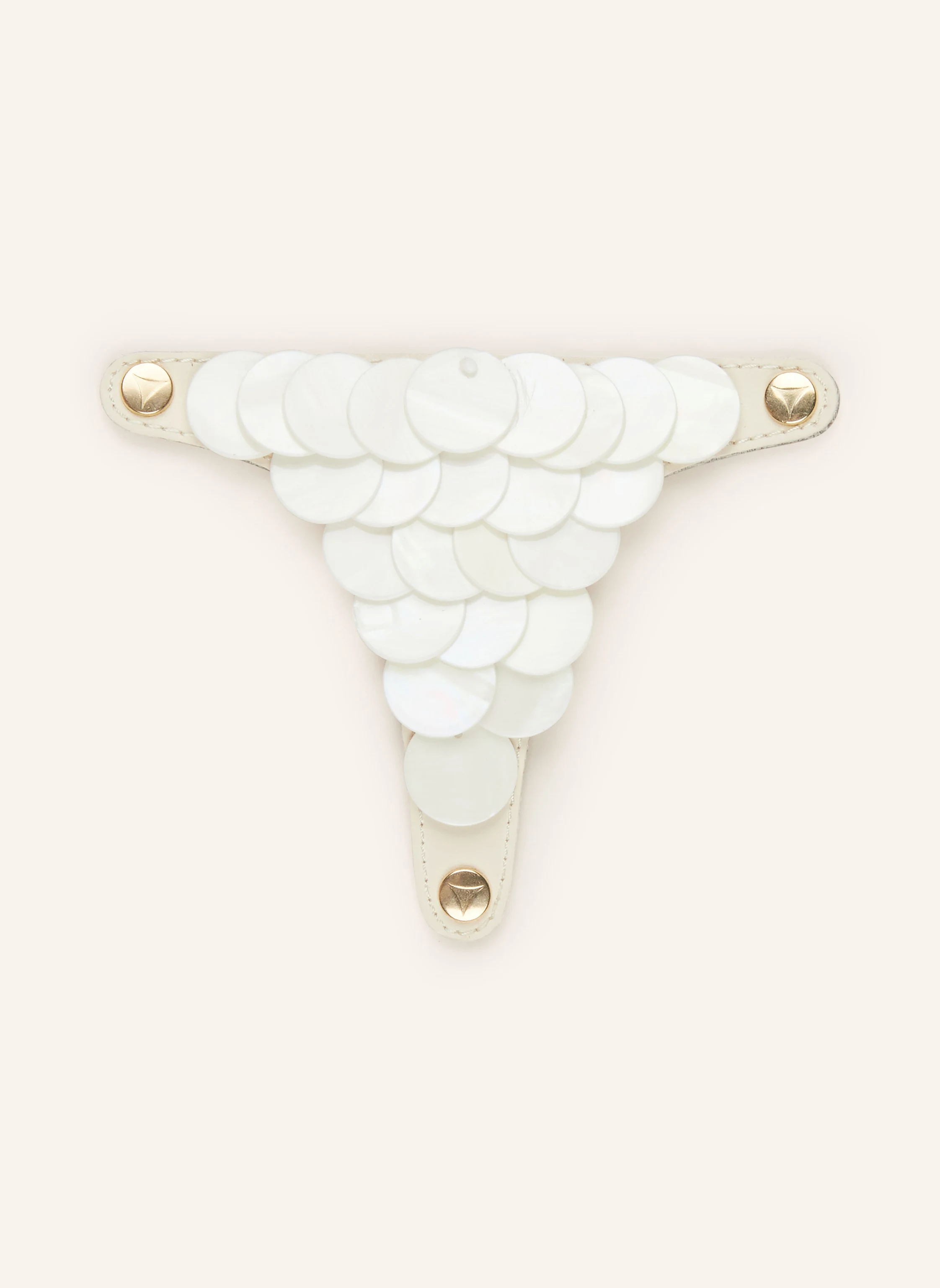 HEY MARLY Sandalen-Topping SHINY PLATE