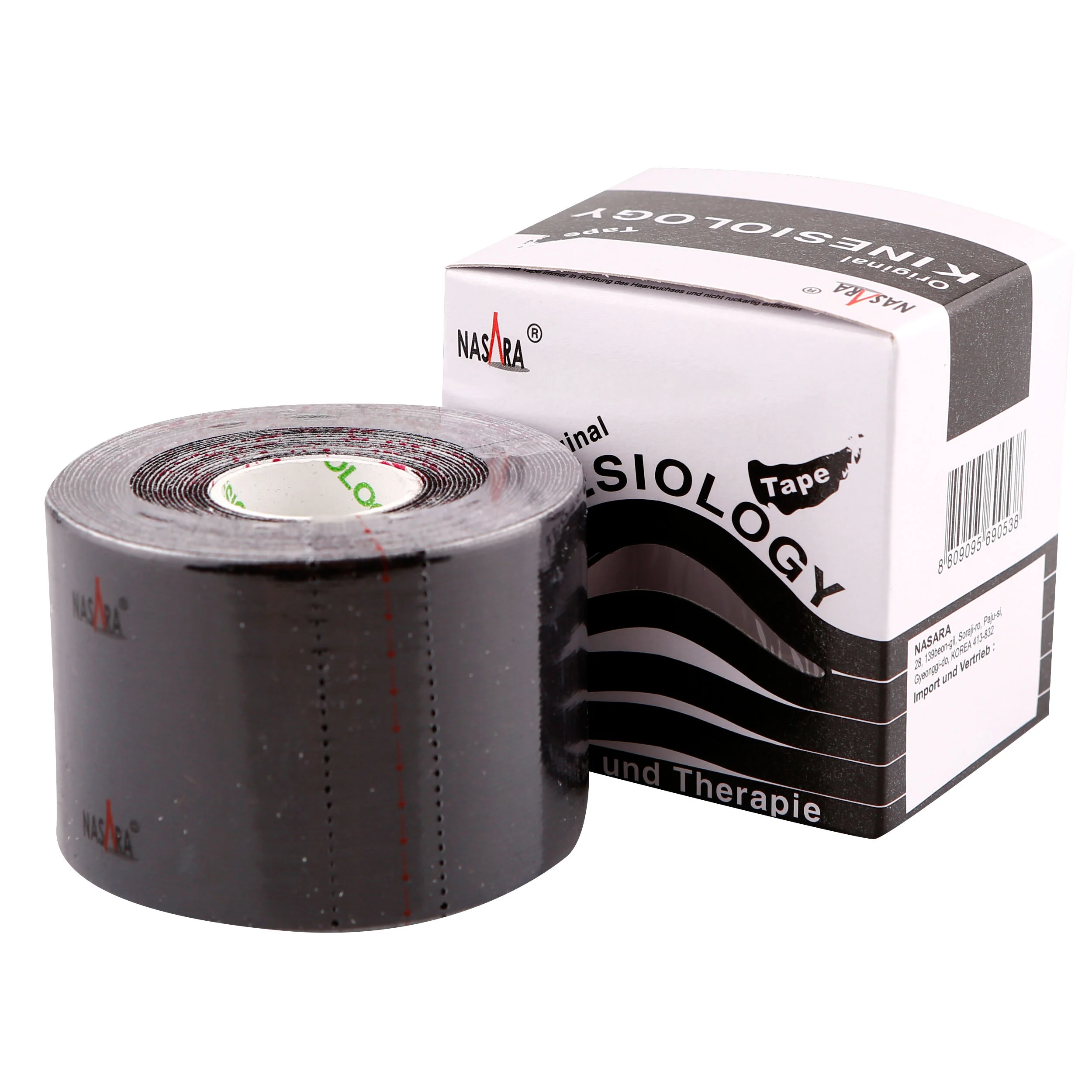 Nasara Kinesiologie Tape 1 Bobine - Noir