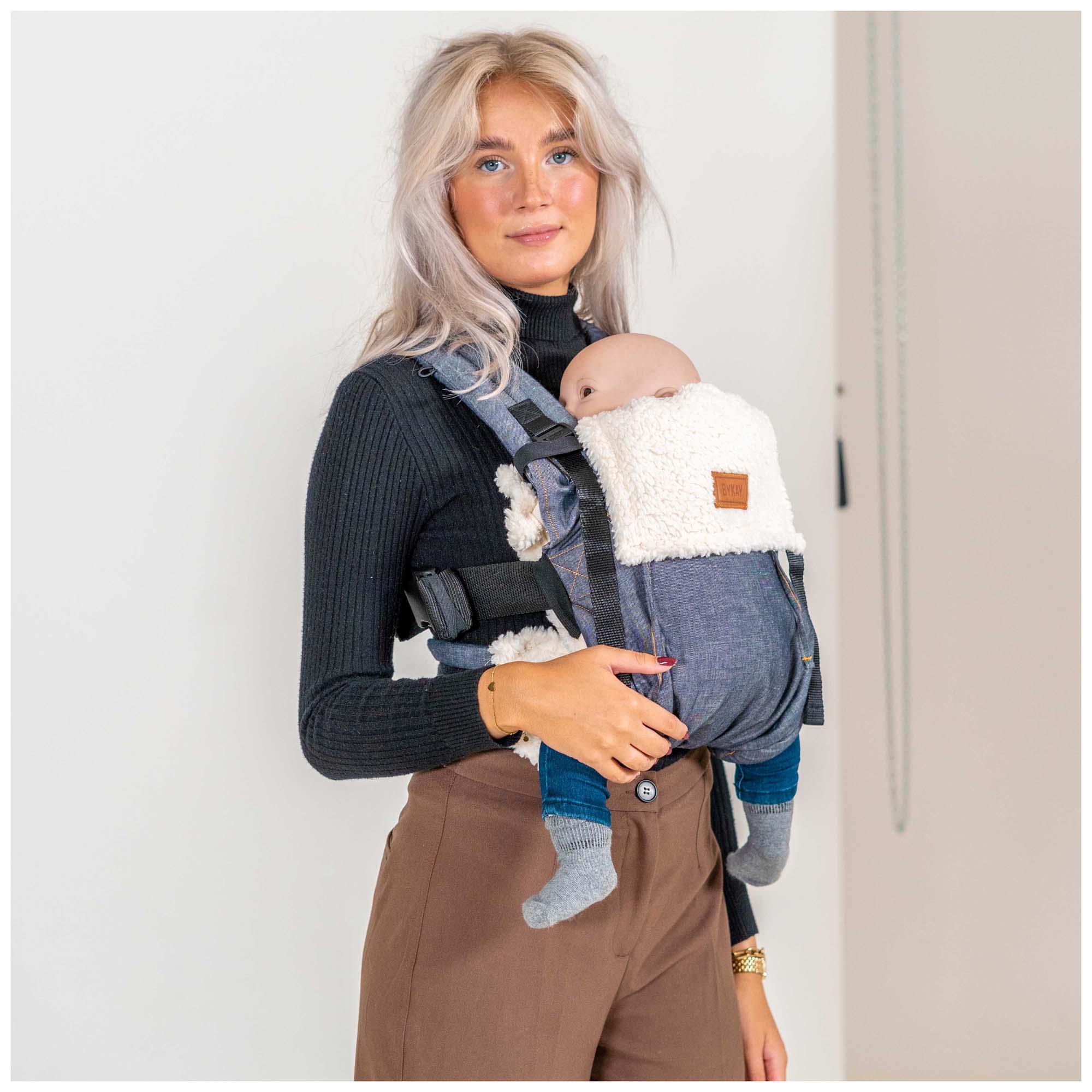 ByKay inlay winter teddy Ecru
