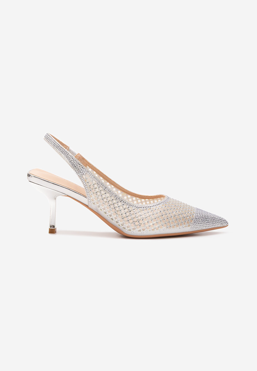 Chaussures slingback argent Terrela