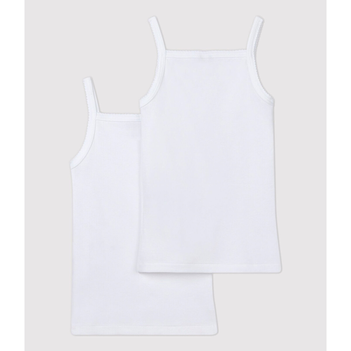 PETIT BATEAU<br>Conjunto de 2 camisolas com alças finas