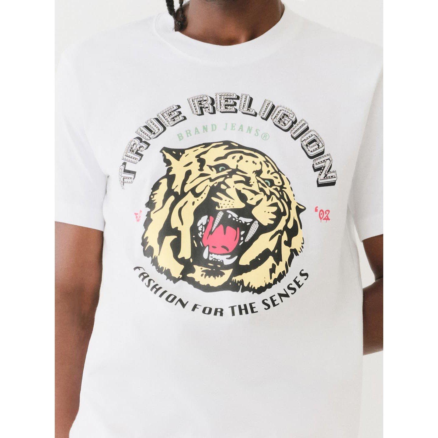 True Religion TR Tiger Face T Shirt Mens
