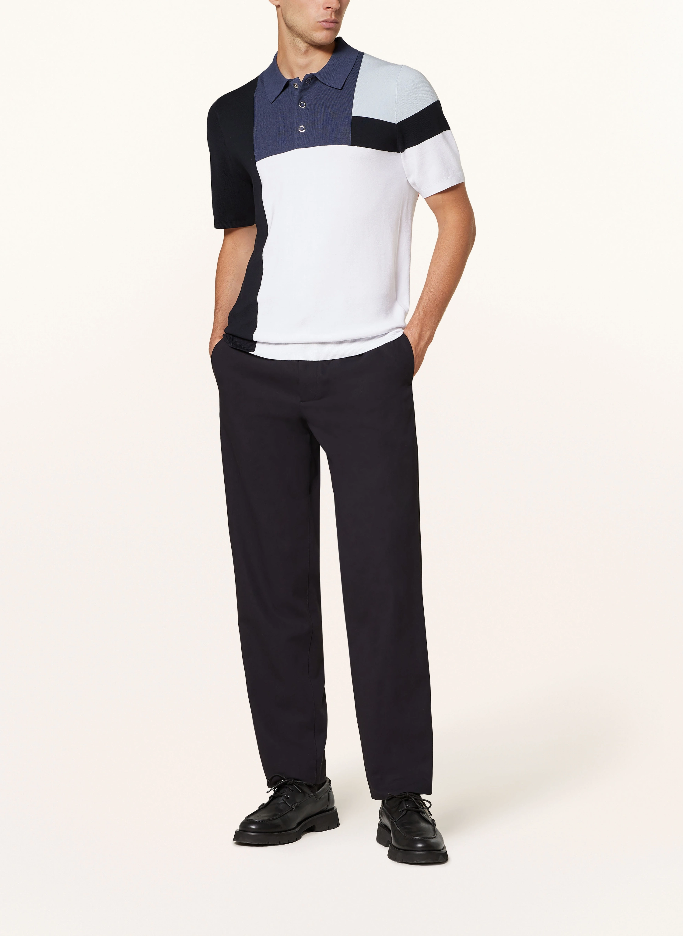 REISS Strick-Poloshirt CHARGE