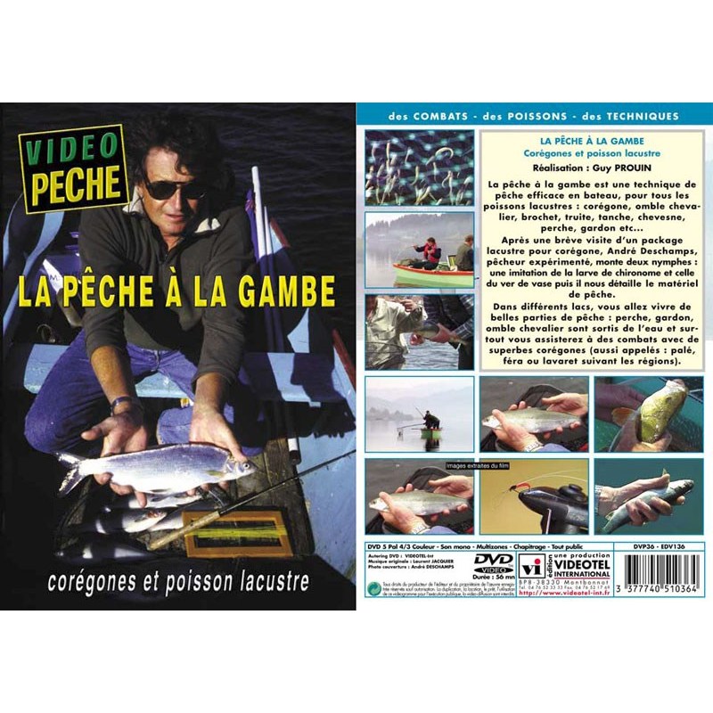 Dvd - La Peche À La Gambe Coregones Et Poisson Lacustre