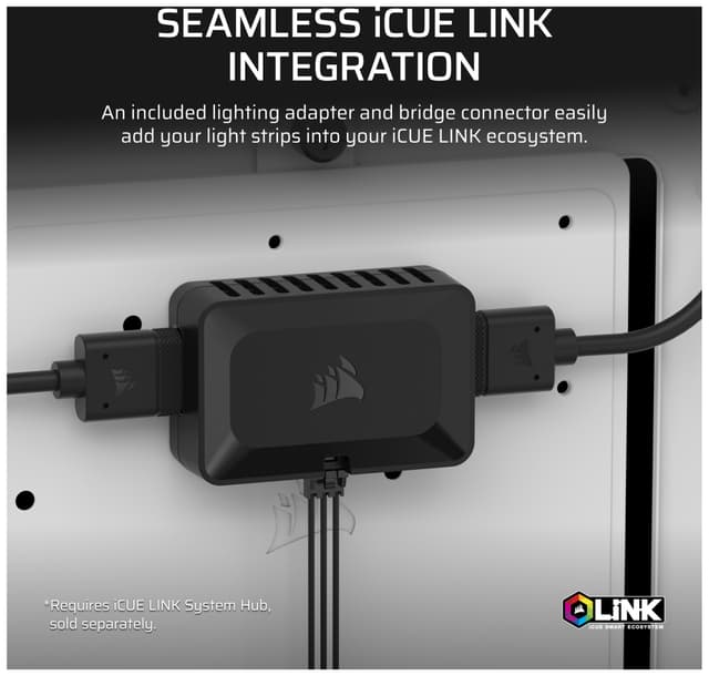 Corsair iCUE LINK LS430 Aurora RGB-lysstribesæt (2-stk)