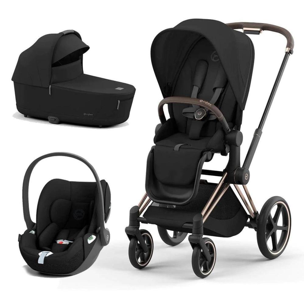 Carrinho de Bebê Cybex Priam V4 2 em 1 nas cores Bege, Ouro Rosa e Cloud T Plus Bege