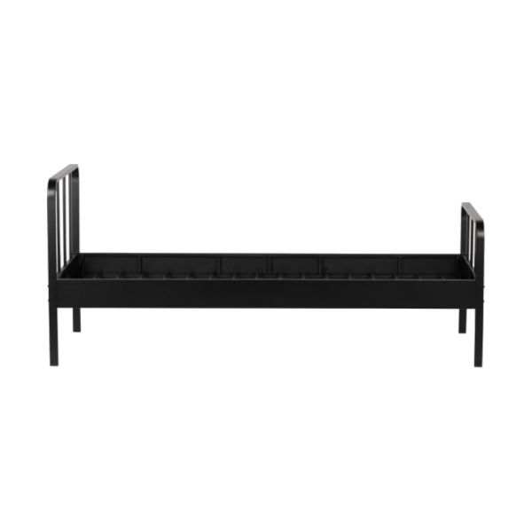 Woood Mees Bed Metaal Zwart 90 x 200 Cm