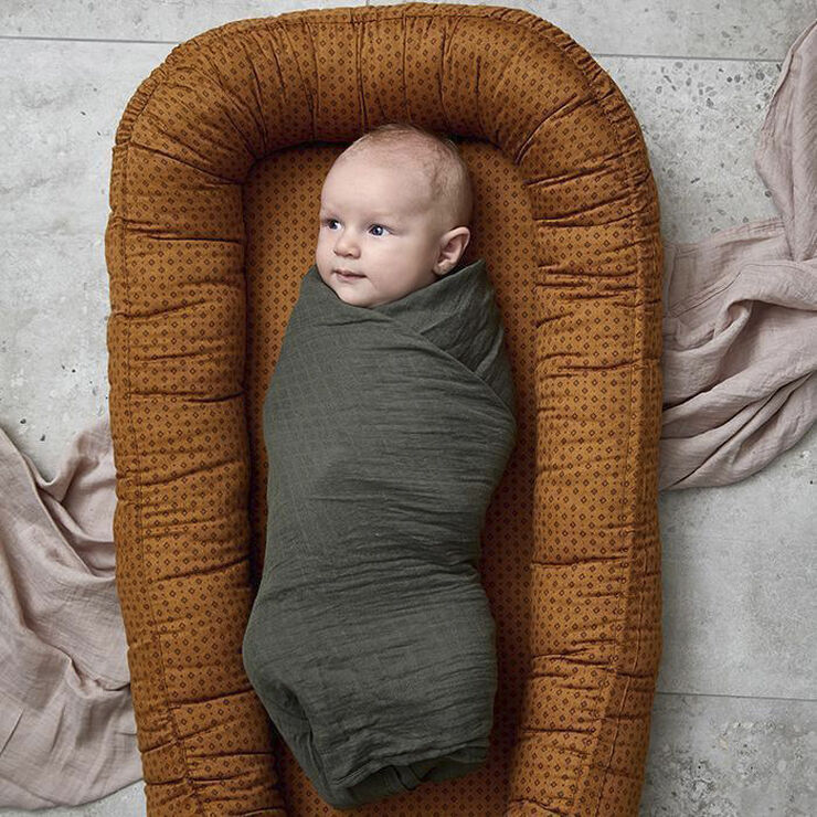by KlipKlap Babynest Indian diamonds brown
