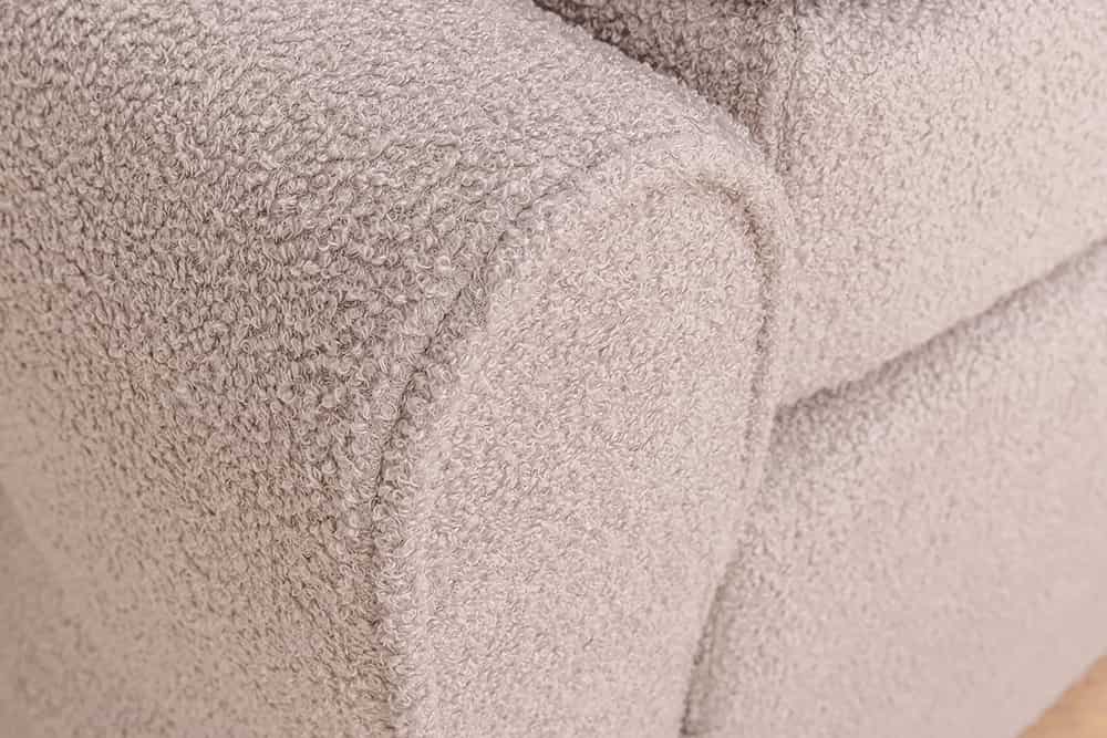 Boxspringbett SIGNUM 180x200cm beige Bouclé inkl. Stauraum Matratze Topper Matratze