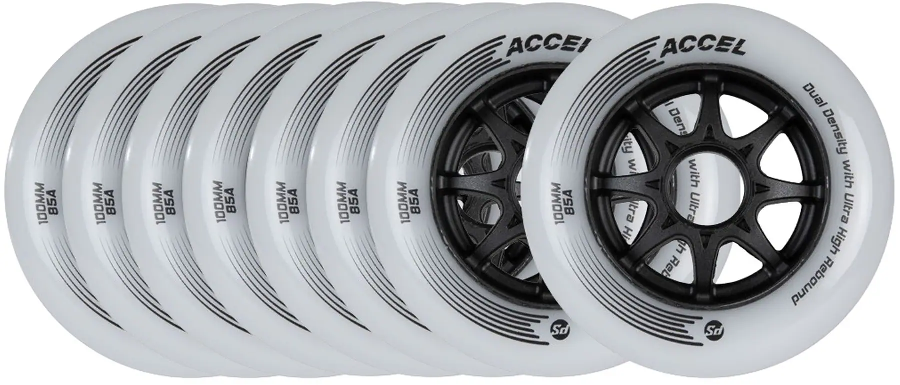 Powerslide Accel Inliner Wheels 8-Pak - Hjul Inliners | SkatePro