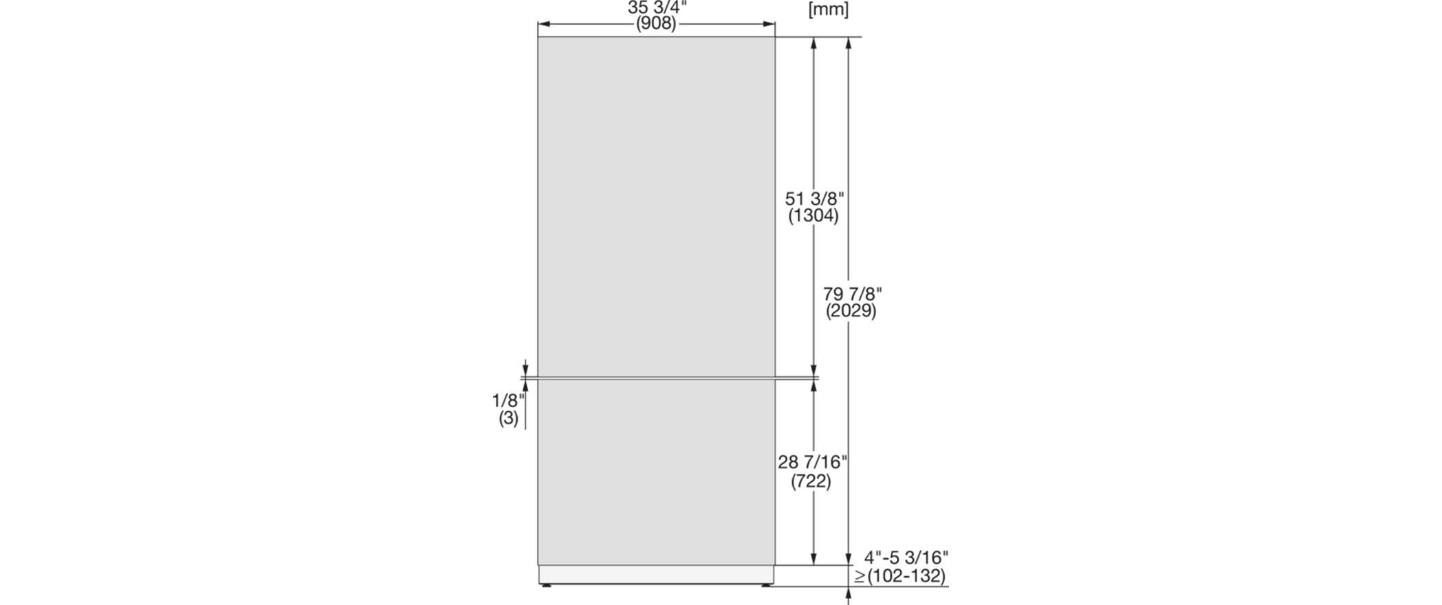 Einbau-Kühl-Gefrierkombination KF 2902 Vi Rechts/Wechselbar<br>Kombigerät mit Kühlschrank und Gefrierschrank