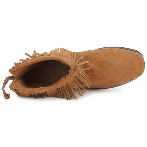 Minnetonka - HI TOP BACK ZIP BOOT - Taupe
