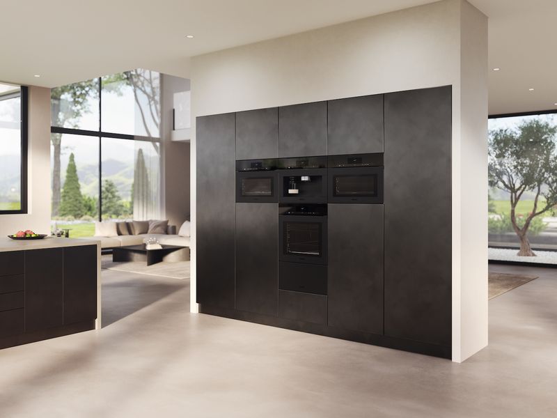 Miele Dampfgarer DGC 7840 HCX Pro 125 Gala Ed Schwarz Griffloser Kompakt-Dampfbackofen