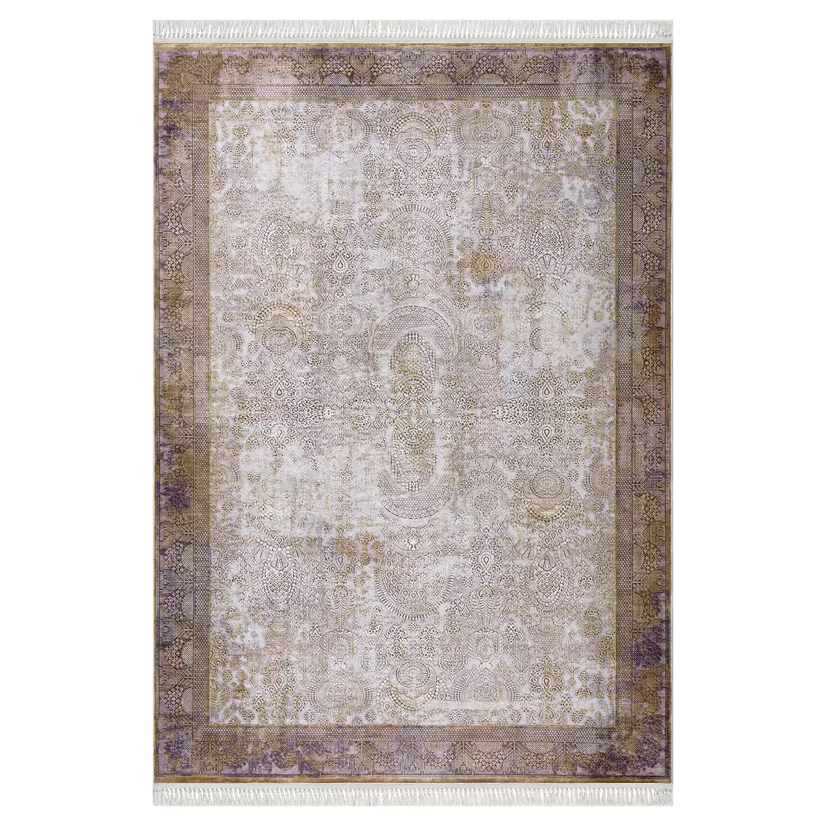 Teppich Glossy braun,gold