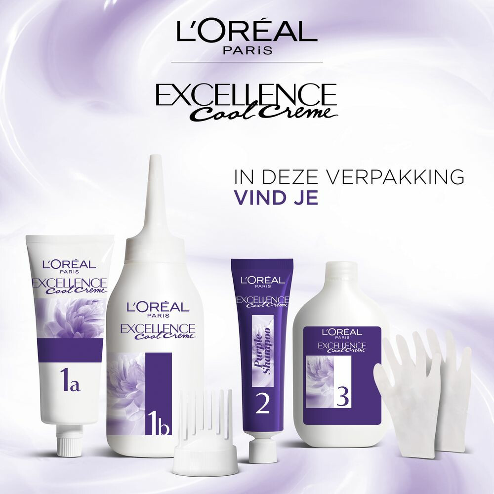 L'Oréal Excellence Cool Crème Permanente Crèmekleuring 3.11 - Ultra As Donkerbruin