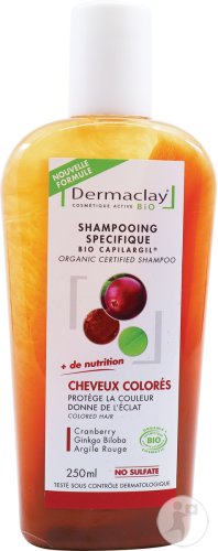 Dermaclay Shampoing Bio Cheveux Colorés Flacon 250ml
