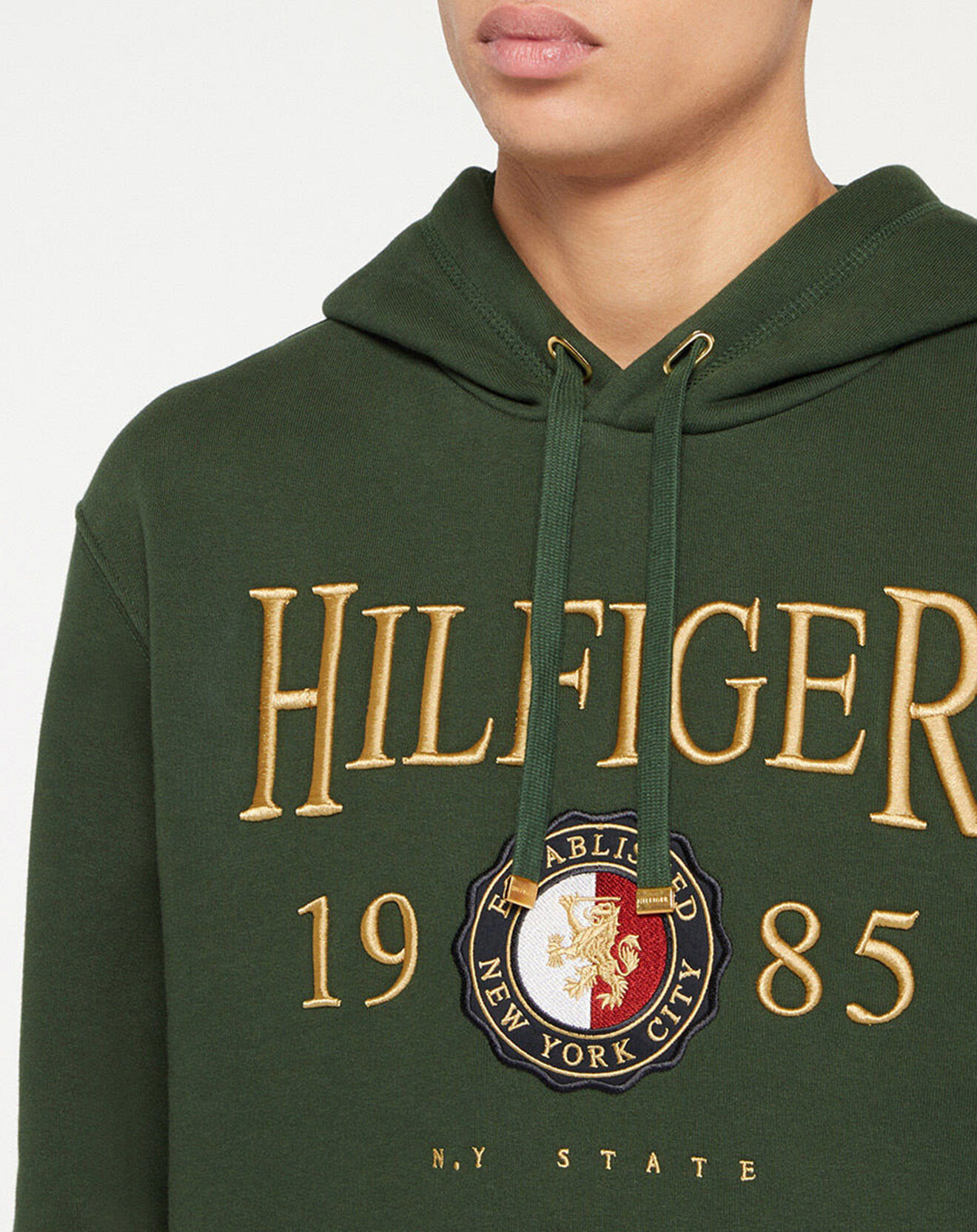 Tommy Hilfiger Sweat à capuche Icon Brodé vert sapin
