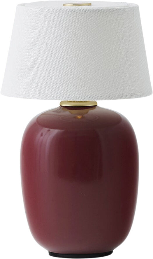 Audo Copenhagen Torso Table Lamp, Portable, Ø11,7, Brun