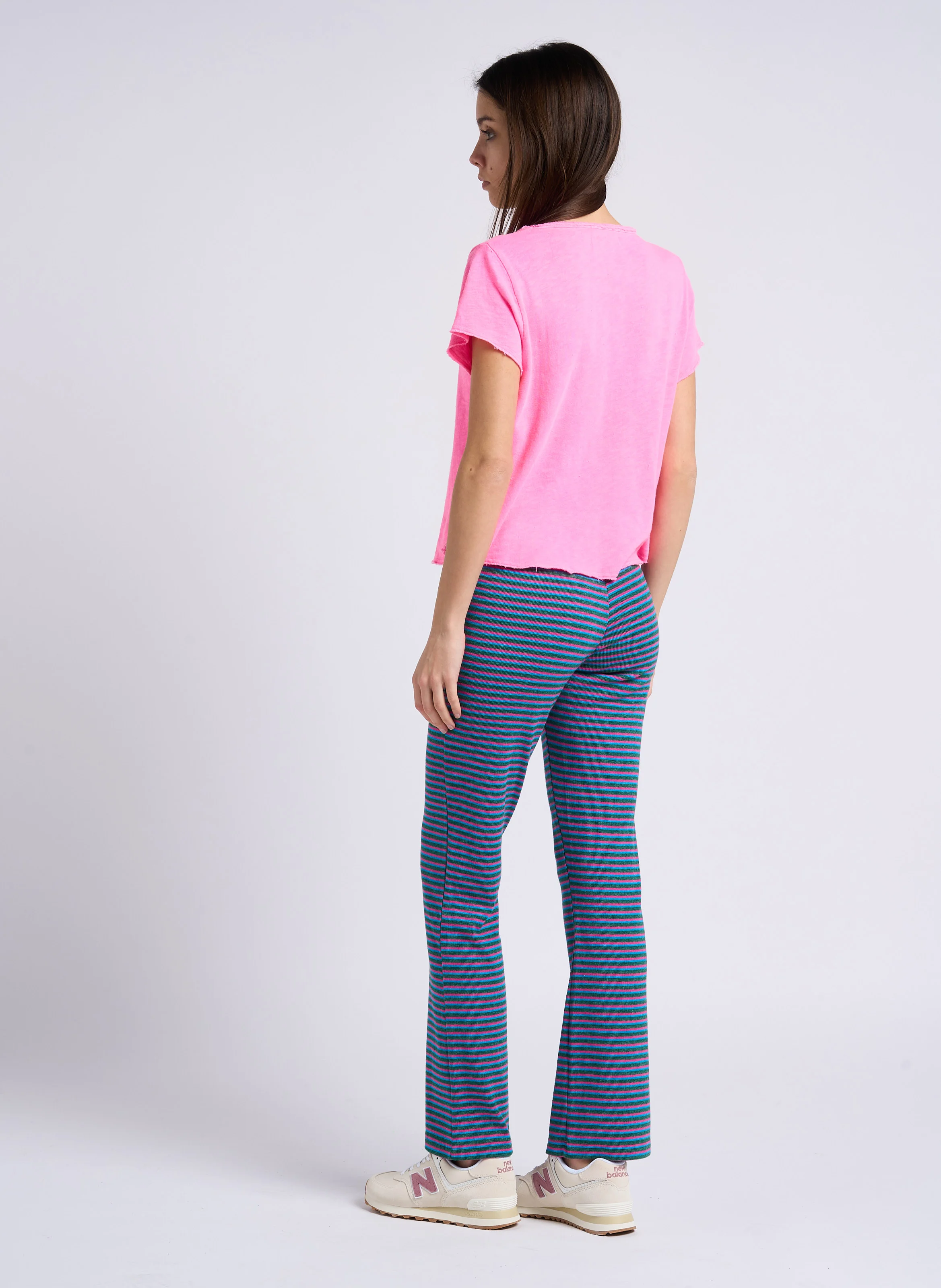 SONOMA - Tee-shirt droit col V en coton | Rose