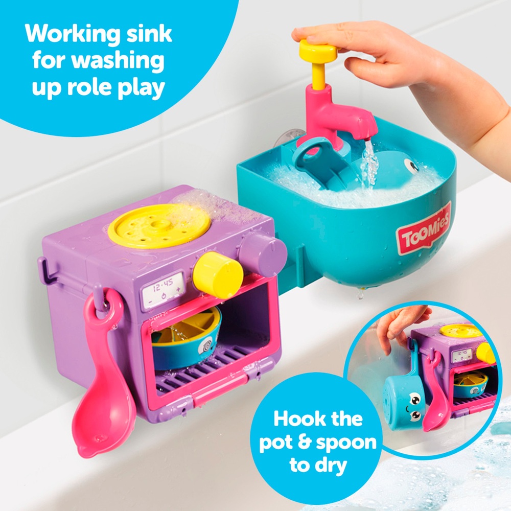 TOMY Toomies Bubble and Bake Badeküchen-Badespielzeug