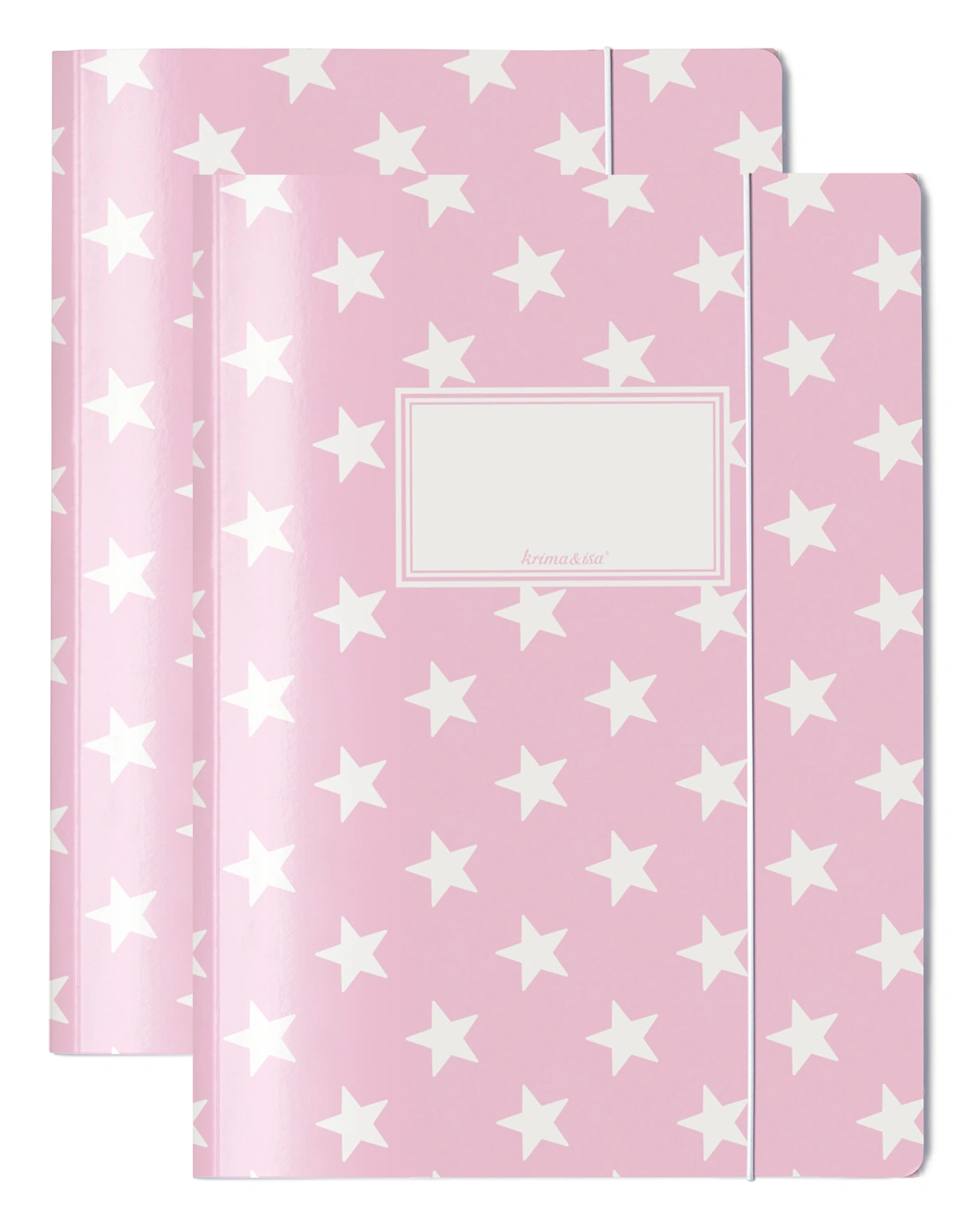 Sammelmappe STERNE A4 2er-Set in rosa
