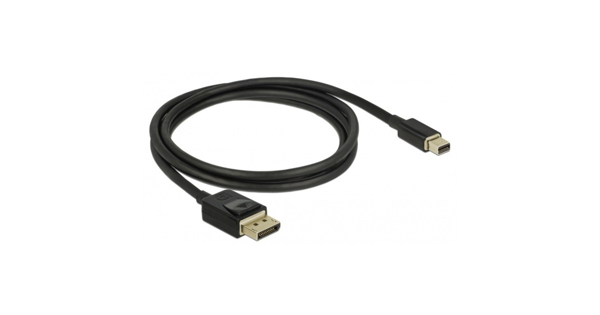 DeLOCKMini DisplayPort > DisplayPort kabel  (Zwart, 1 meter, 8K 60 Hz )