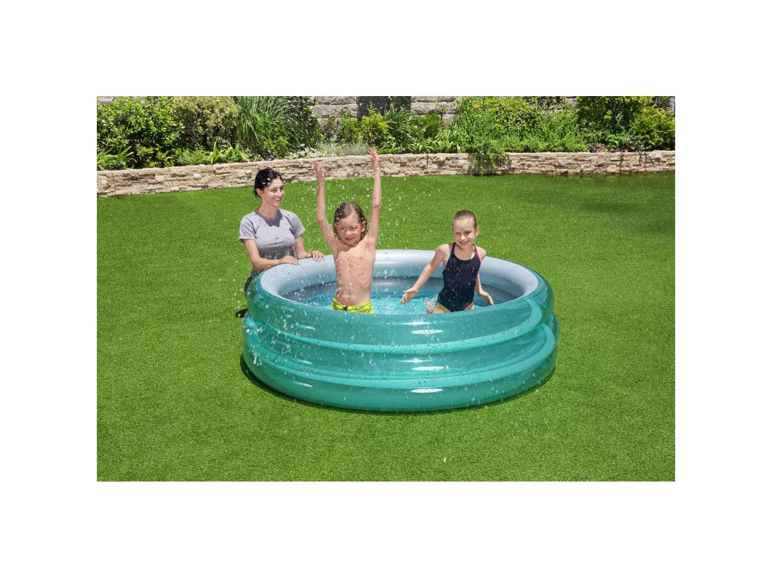 Piscine Gonflable pour Enfants Bestway Big Metallic 3-Ring Pool 170x53 cm