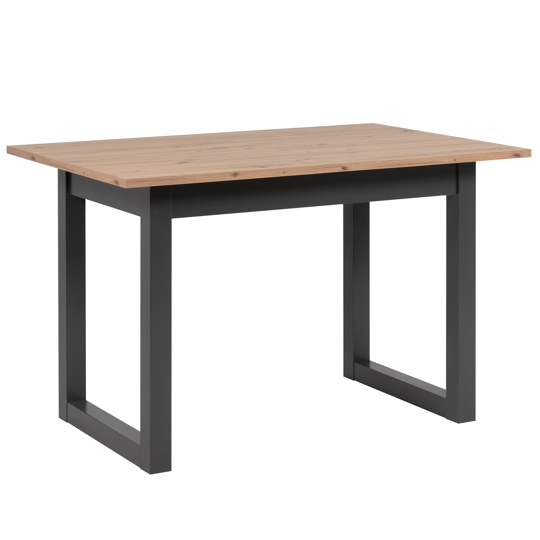 Esstisch DENVER - Artisan Eiche - anthrazit - 120-160x90 cm