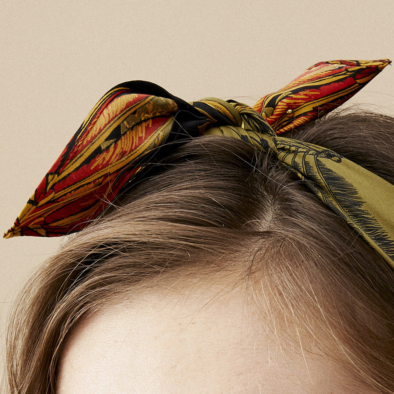 Wild Mini Foulard Mowgli Mini vert - 54x54 cm