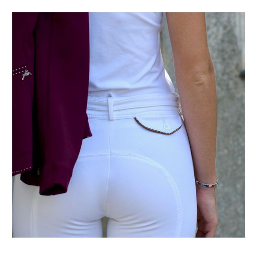 Pénélope POINT SELLIER - Pantalon siliconé Femme blanc