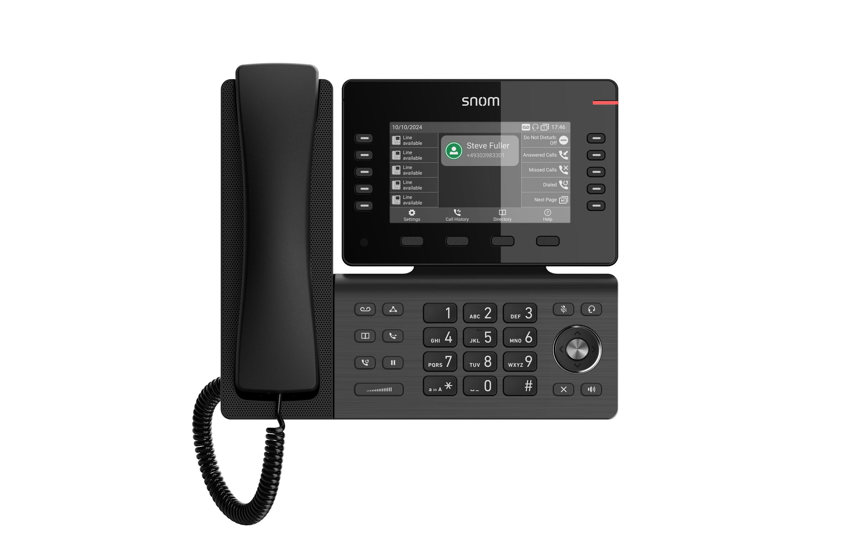 Tischtelefon D815W Schwarz<br>Professionelle Telefonie leicht gemacht