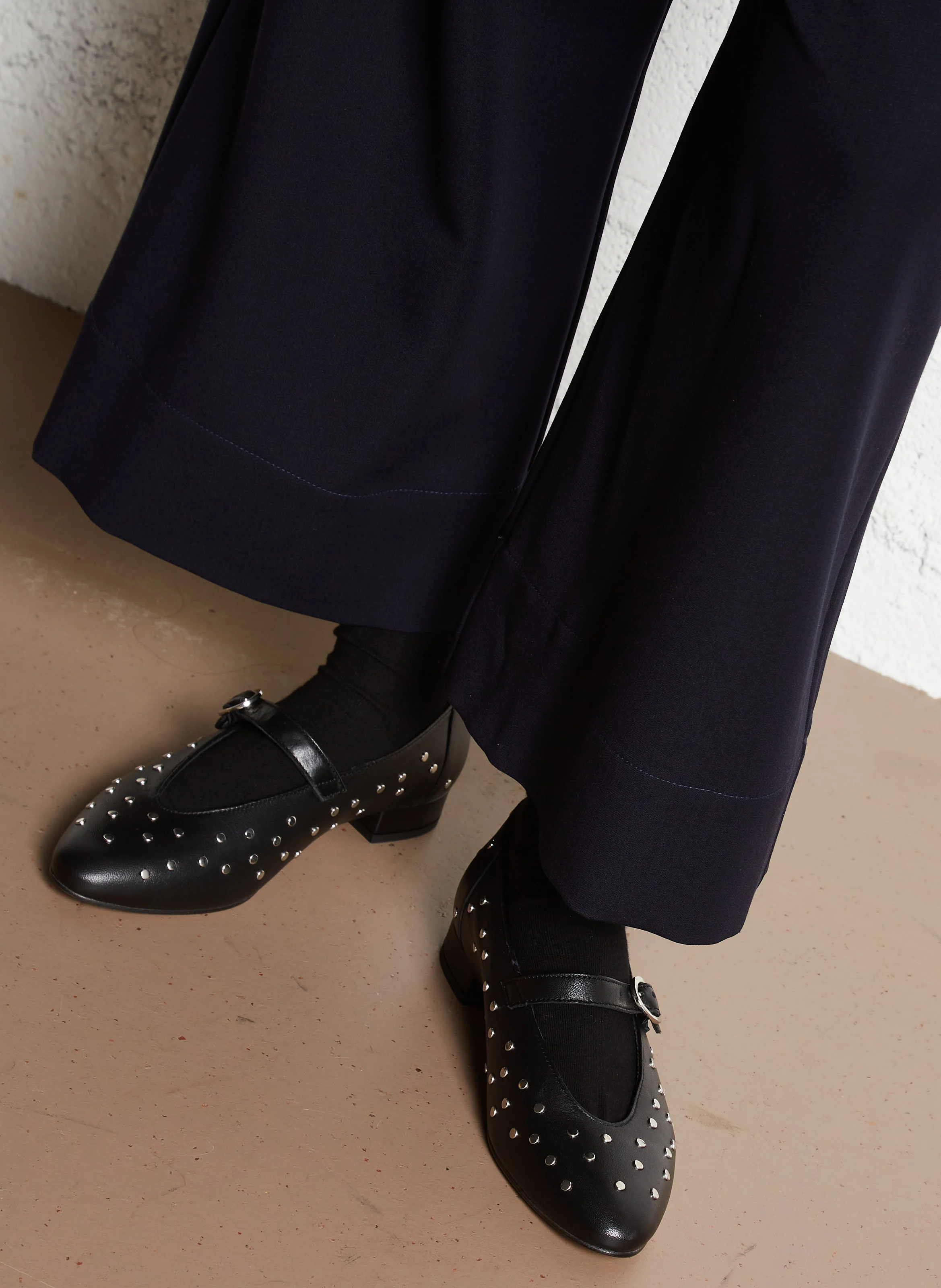 CASSANDRE - Ballerines en cuir | Noir