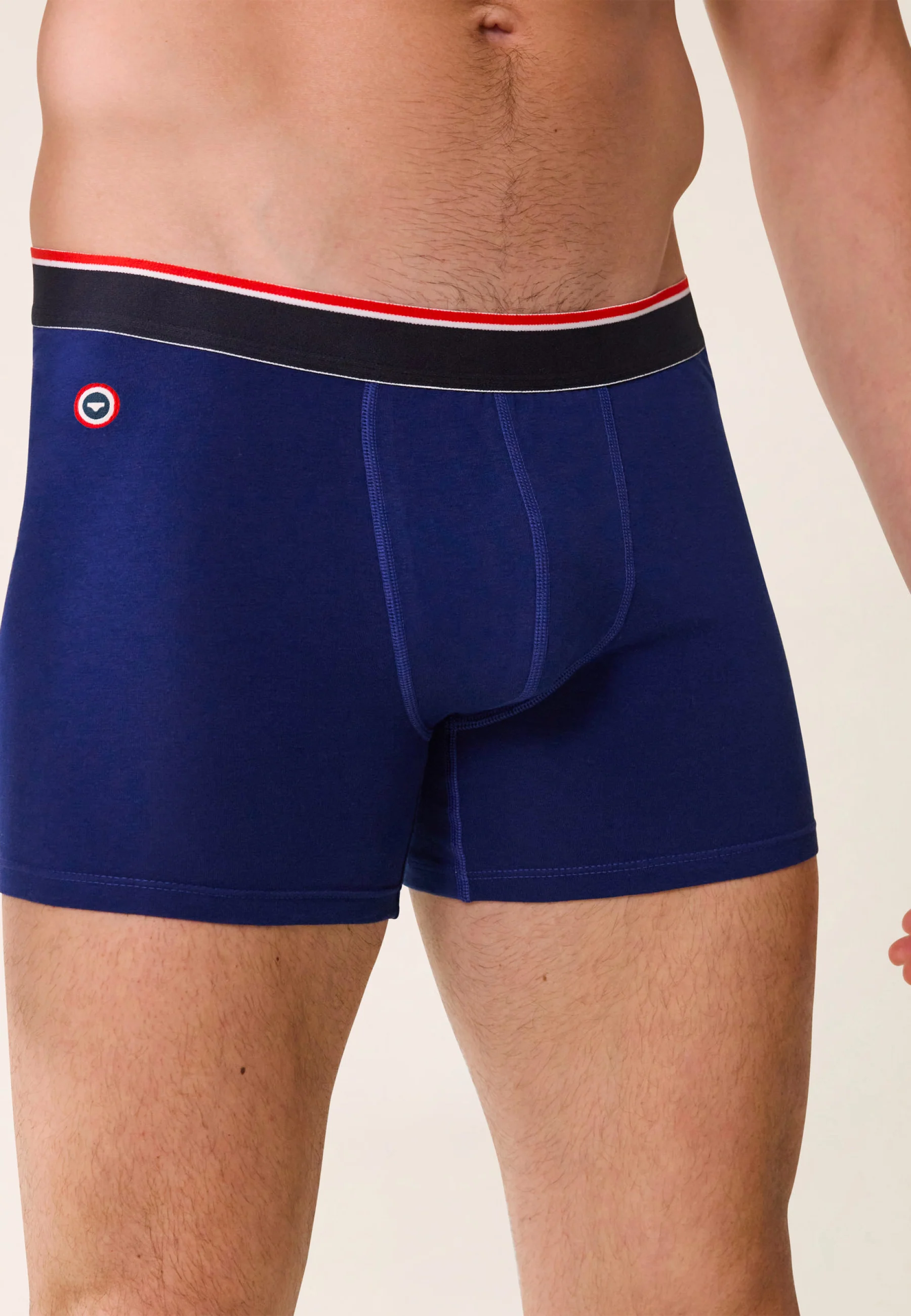 Boxer long en coton-Michel Indigo