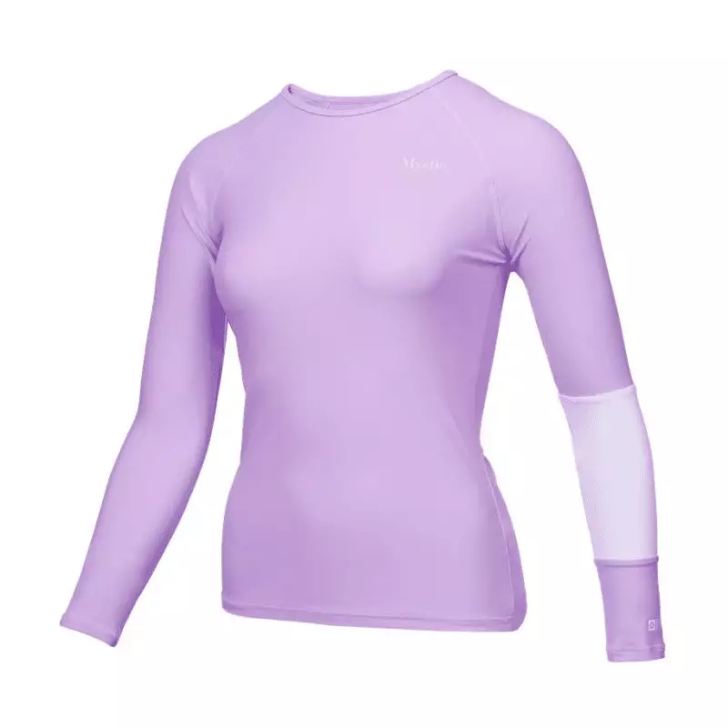 Lycra femme MYSTIC Jayde LS Rash Vest Pastel Lilac