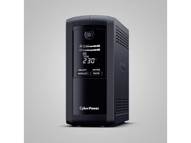 CyberPower Value Pro VP1000ELCD-FR - UPS - AC 230 V - 550 Watt - 1000 VA - 1-faset - RS-232, USB - output-stikforbindelser: 4 - sort