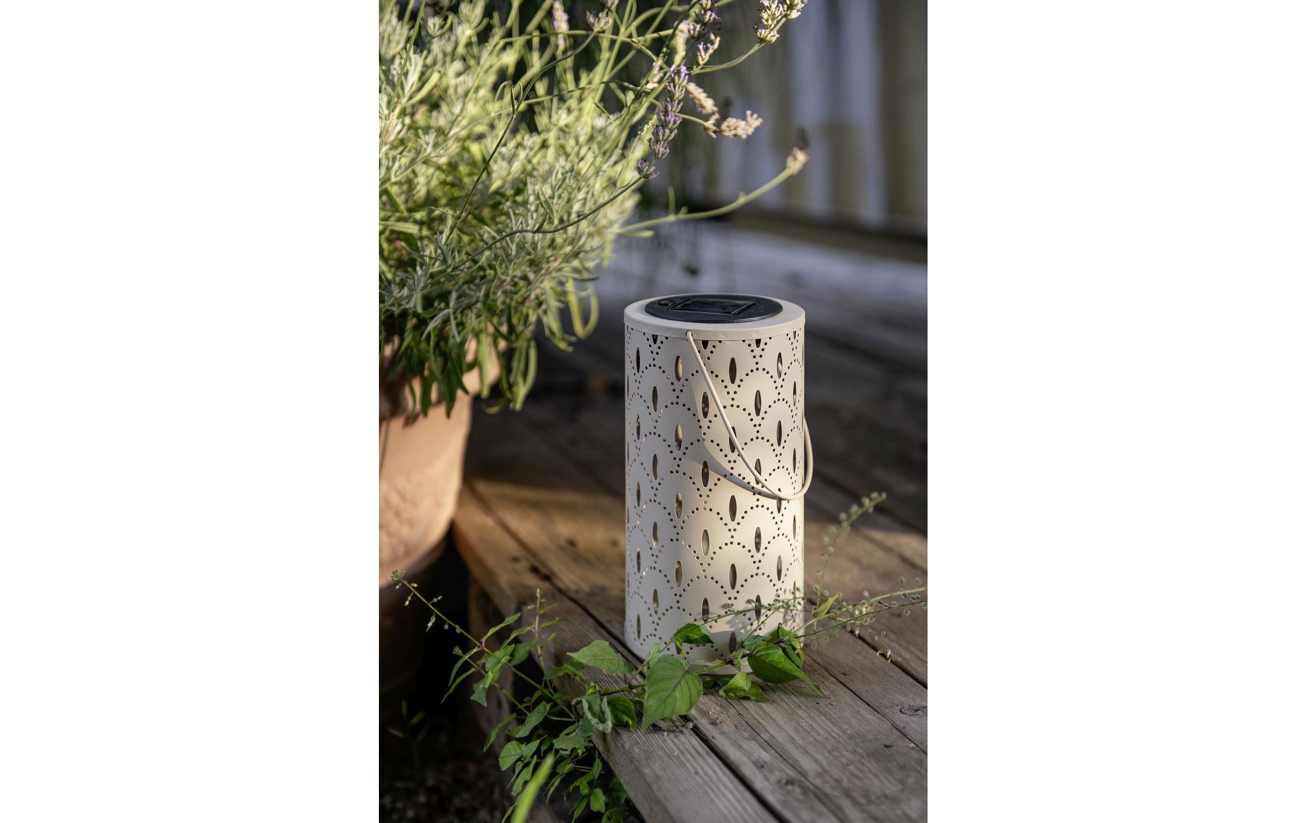 Solar Ornament Lantern BeigeDekorative Solarleuchte