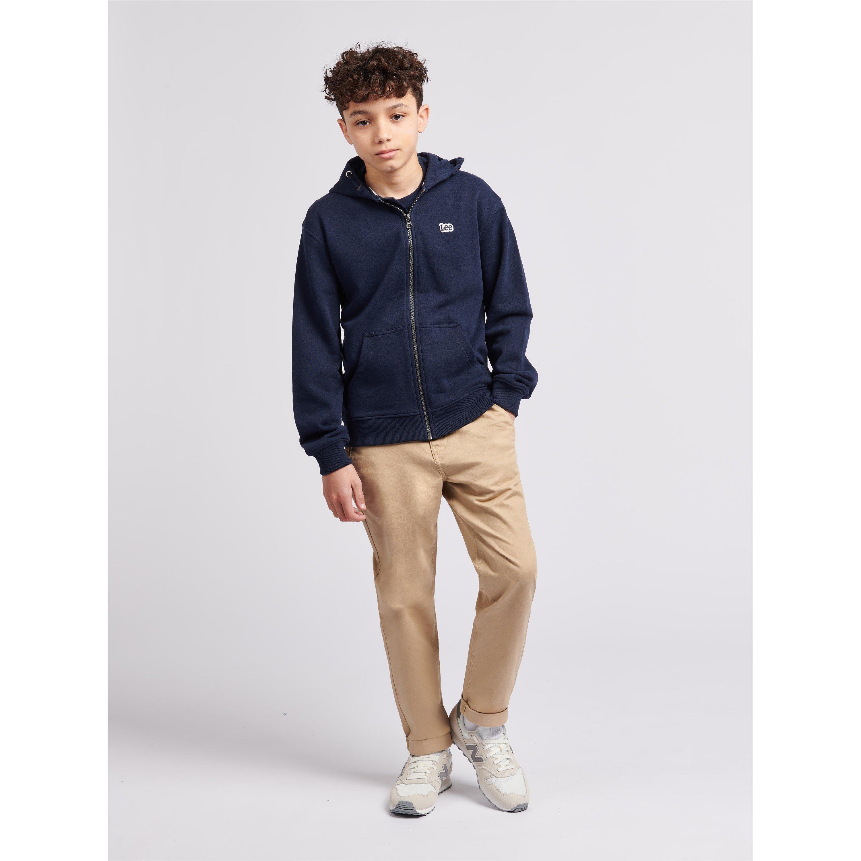 Lee Badge Logo Zip Hoodie Juniors