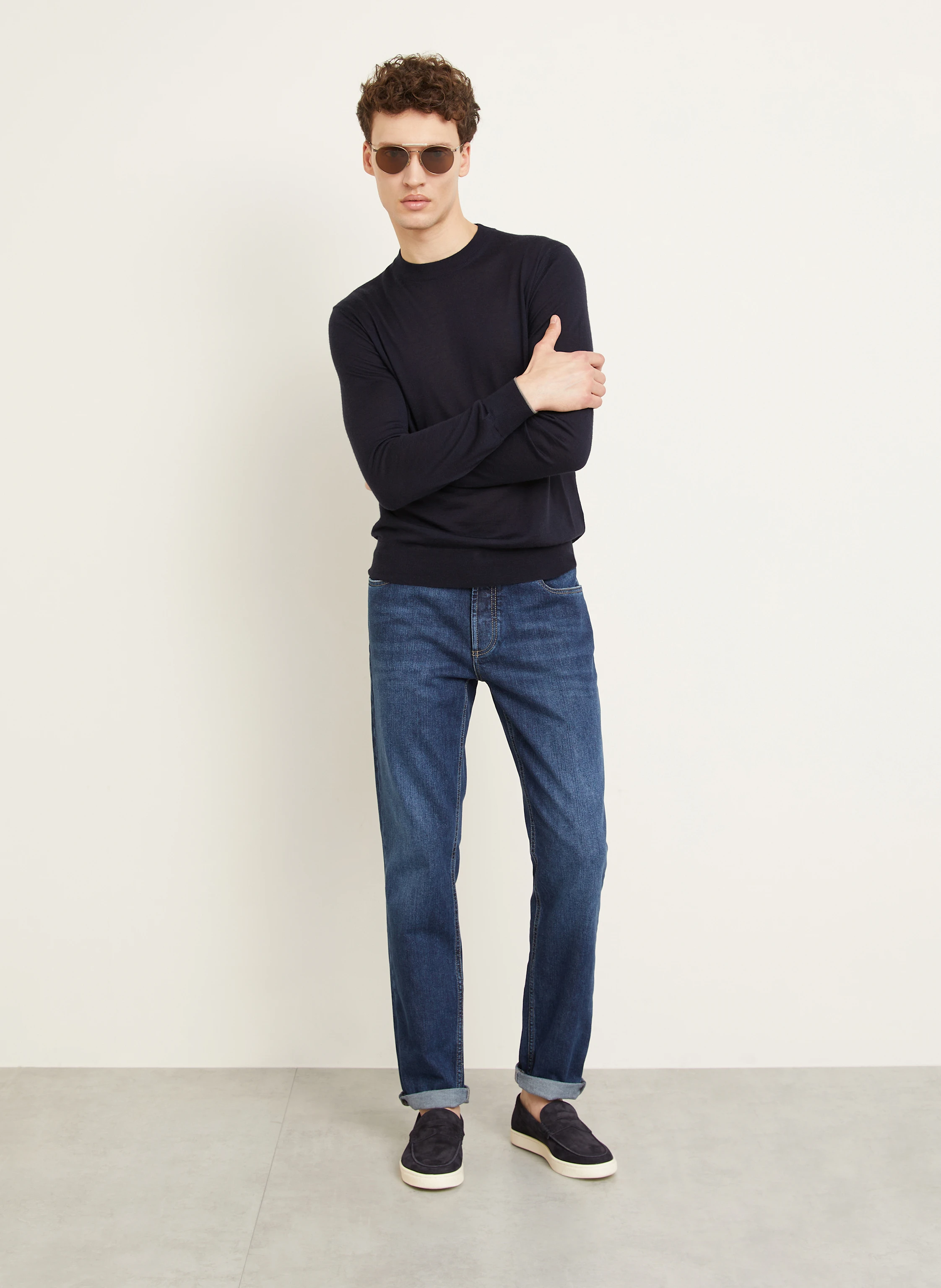 FIORONI Cashmere-Pullover mit Seide