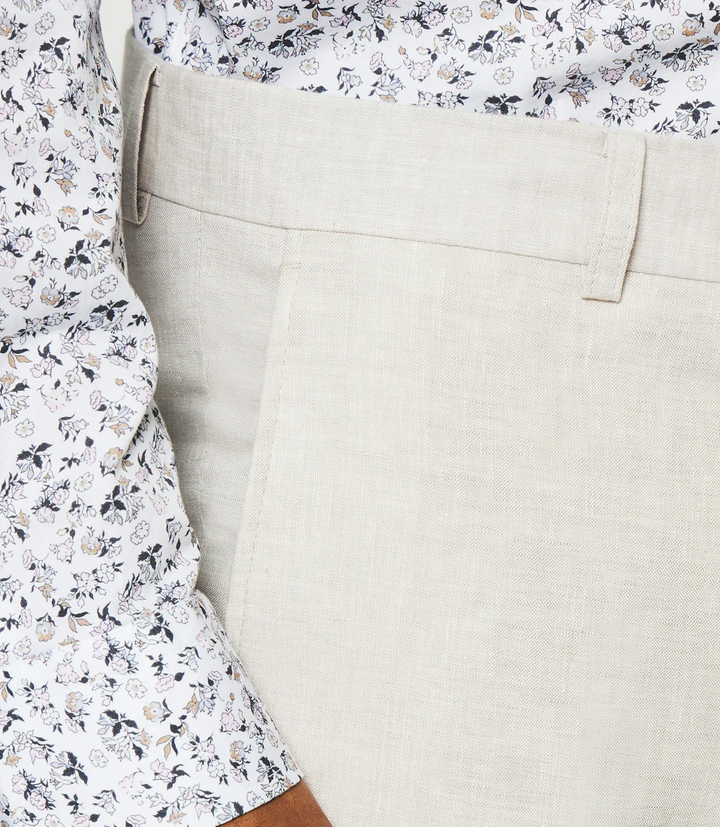Pantalon en lin parme BCELESTE