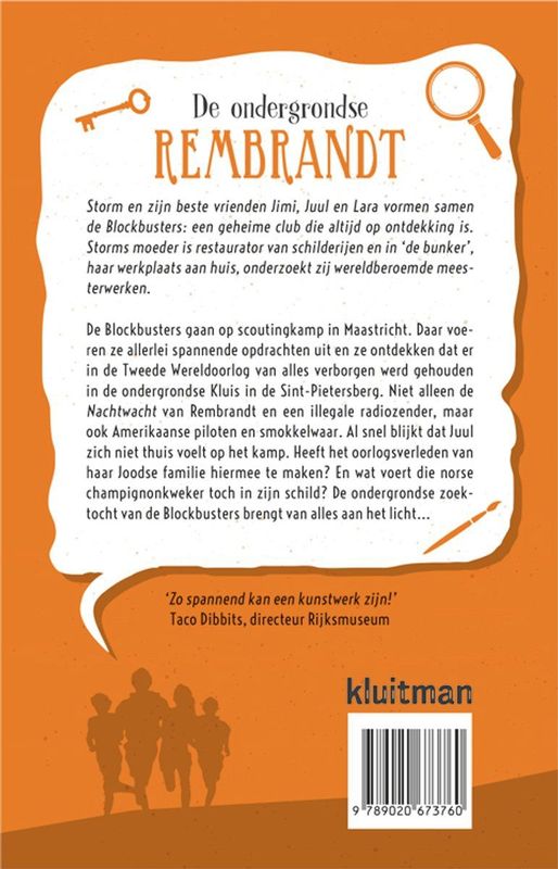Blockbusters - De Ondergrondse Rembrandt - Jeugdboek - Avontuur - Hardcover