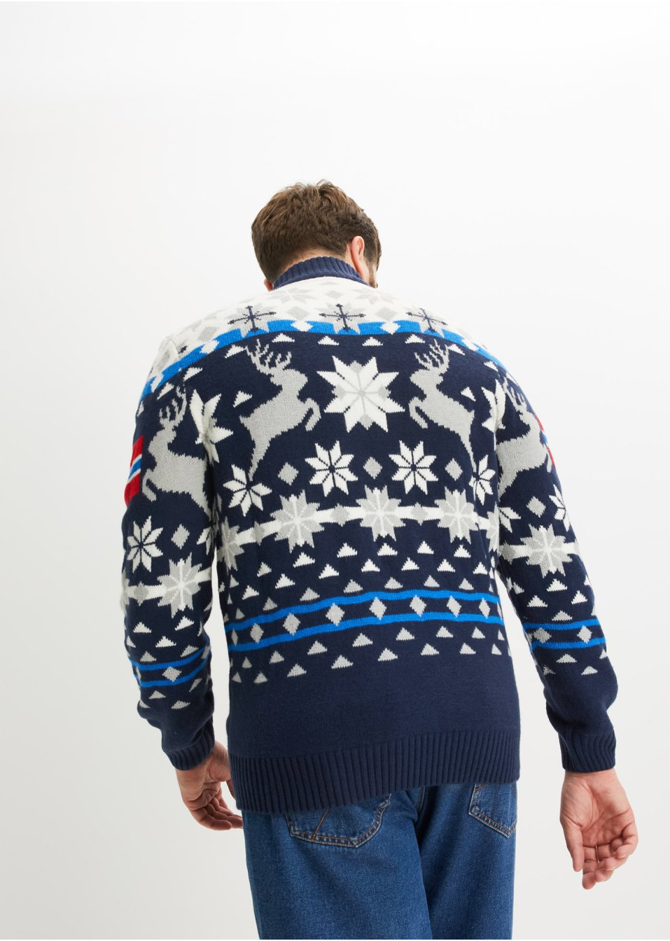 Pull camionneur à motif norvégien