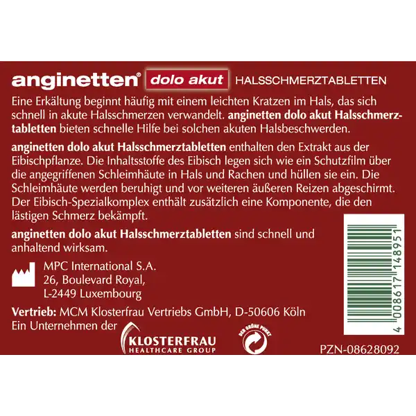 anginetten dolo akut Halstabletten