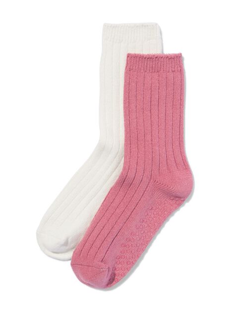 chaussettes d'intérieur extra douces - 2 paires rose