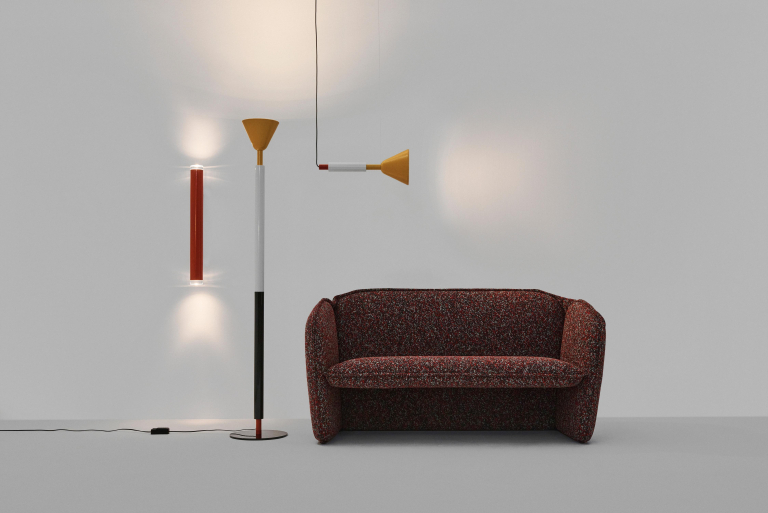 Petite Friture Pyl wand/plafondlamp large Steel