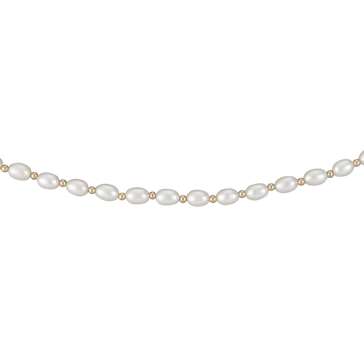 Collier perles de culture olive 6/6.5 mm perles or