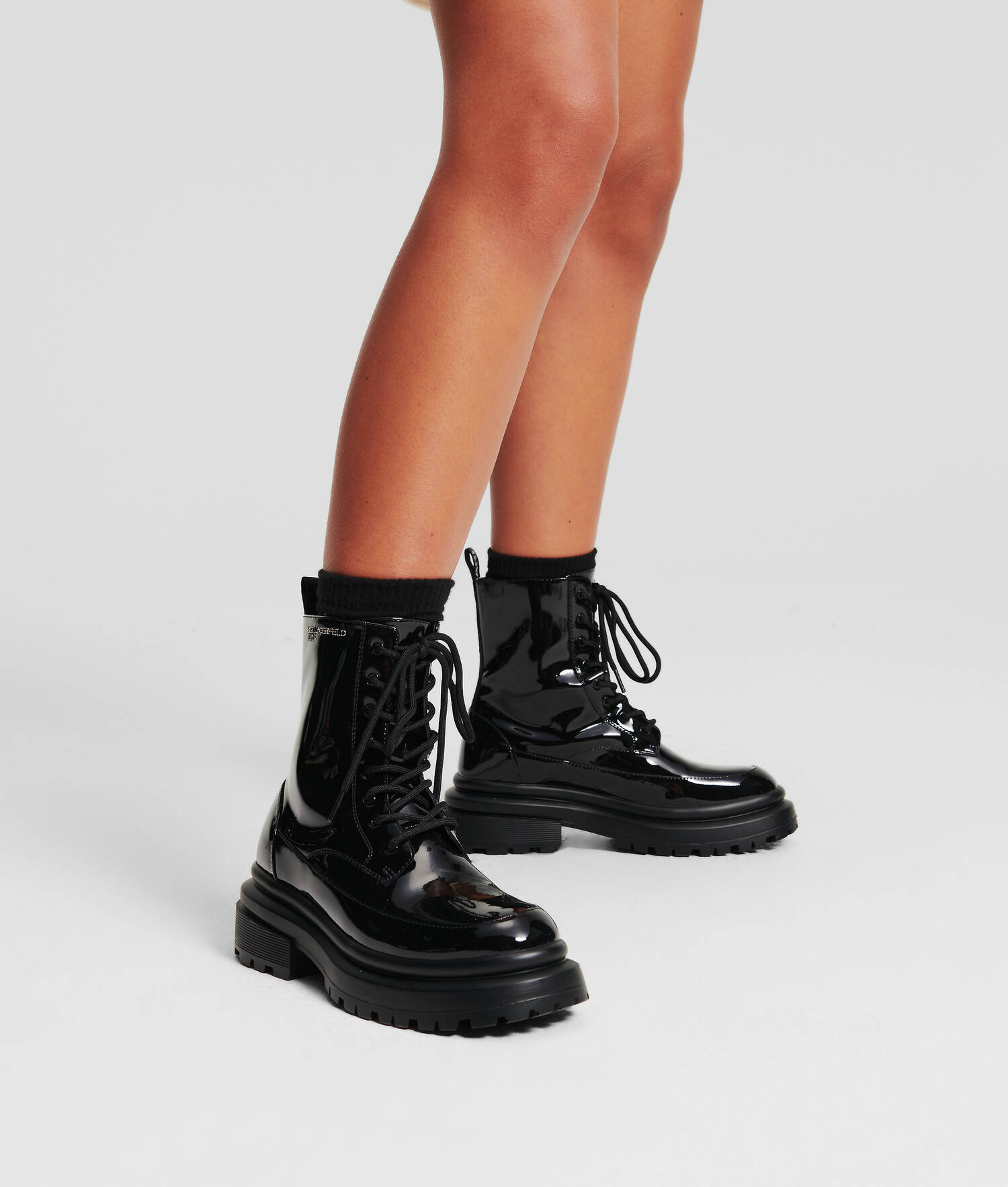 BOTTES EN CUIR BREVETÉ KLJ BROOKE